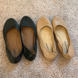 Two pairs of Lucky Brand flats, size 8.5.